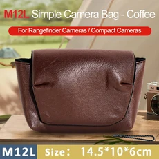 소니 RX100 RX90 HX100 LX10 Ricoh G7XII GRIII CCD 용 카메라 가방 렌즈 파우치 보관 가방 보호대 소프트, 02 L-Coffee, 1