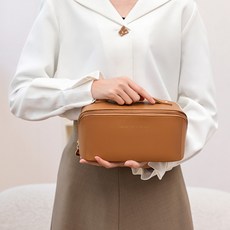 【mamabao】大容量大開口風琴枕頭化妝包 旅行收納