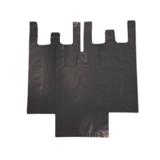 비닐패밀리 손잡이 비닐봉투 3호 두꺼운 A급 검정색 300매, 300개