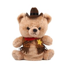 Colly's Golf Cowboy Bear 實用套頭套, 棕色