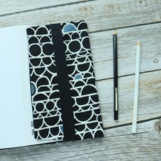 黑與白 書衣 書套 書皮 可調式 布書衣, 1個