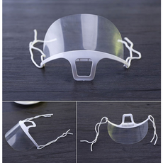 유어밤 업소용 주방용 식당용 조리용 요리 시식 급식 입가리개 입마개 플라스틱 투명 위생 마스크 1box 10개입, 10개