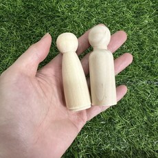 彩繪木頭人 DIY木偶大人 木頭玩具, 1個, 男生,90mm