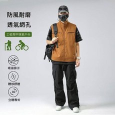 釣魚背心工裝背心馬甲背心大尺碼馬甲休閒馬甲外套男背心男無袖外套運動外套戶外攝影大尺碼耐穿機能登山輕量寬鬆