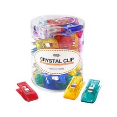 삼광문구 크리스탈 크립 클립 집게 대 혼합 50개입, 상세 설명 참조, 상세 설명 참조
