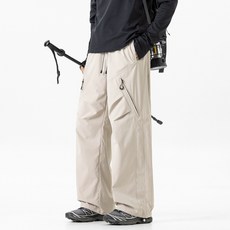 新款工裝加肥加大休閑褲男 寬松戶外輕量速幹多口袋登山褲 男傘兵褲