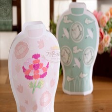 가온로그 전통공예 장식 만들기키트 도자기커버 청자백자 화병항아리커버, 백자