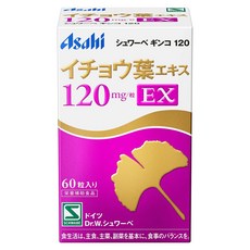 Asahi 슈와베긴코 은행나무잎 추출물 120mg EX