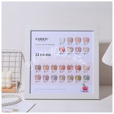 優美 冰透玉脂22色甲油膠套裝 透色指甲油 網紅流行色 溫柔顯白裸色光療膠 新手美甲開店用品, 1個, 22色透色套裝（12ml 送塗好的色板）