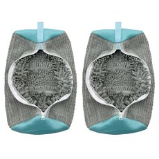 MTOY 엠토이 2세대 세탁기 신발 운동화 세탁망 특 대형 2개, 그레이