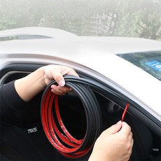 普特汽車精品 汽車車門隔音條, 1個, 黑色
