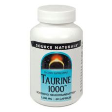 SOURCE NATURALS 牛磺酸膠囊 1000mg, 60顆, 1罐