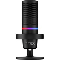 HyperX DuoCast - PC PS5 PS4 Mac용 RGB USB 콘덴서 마이크 로우 프로파일 쇼크 마운트 카디오이드 전방위 팝 필터 게인 컨트롤 게임 스트리밍 팟캐스트, Microphone_DuoCast, 1개