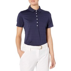 캘러웨이 Callaway 여성용 골프 반소매 피케 오픈 메시 폴로 셔츠 블랙