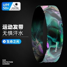 運動髮帶 運動吸汗頭帶 跑步頭套 吸汗止汗 高彈力 舒適透氣 多色可選, 生命之光, 1個