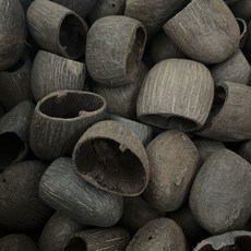 臺灣出貨 印尼果殻風鈴diy黑果材料包自製果殻音手工製作手搖鈴pangjii果殻 0OUT, 水桐鈴5個+麻繩31米, 1個