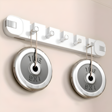 K-STORE 접이식 걸이형 가방걸이 행거 주방 욕실 바지걸이 플라스틱 튼튼한 무타공 부착식 옷걸이 벽행거 벽걸이 책가방걸이 걸이, 1개, 화이트