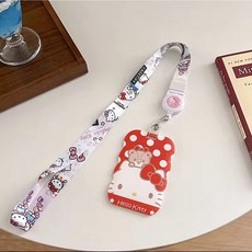 산리오 사원증 교통카드 목걸이줄 케이스줄, 1개, 키티