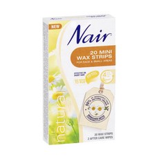 네어 소프트 네츄럴 미니 왁스 스트립 20매 Nair Soft Natural Wax Mini Strips, 1개