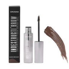 SIIMUNANA INDESTRUCTI'BROW 纖維豐盈眉膠 霧棕色, 1個, 01