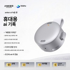 미소샵 AI녹음기 음성녹음 강의 초소형 보이스레코더, 기본 색상, 티타늄 실버