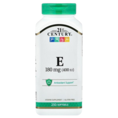 21st Century 비타민E 180mg 250 소프트젤, 250정, 1개