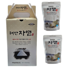 태안 자염 갯벌 소금 끓여만든 국산 전통소금 1kg 아미노산 고기 생선구이 국 나물 김치 요리용, 900g, 1개