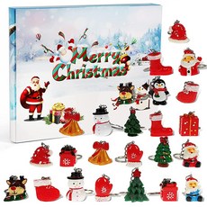 Ogrmar크리스마스2022아동용어드벤트캘린더달력 홀리데이카운트다운캘린더 24피스정교하고사랑스러운인형키링 아동용크리스마스테마118756, Ogrmar크리스마스2022아동용어드벤트캘린더달력,홀리