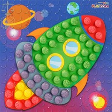 SEV 플레이콘 모자이크 우주 엄마표미술놀이 옥수수깡 유아수수깡