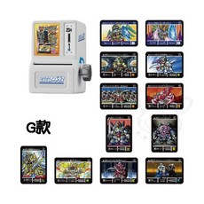 BANDAI 轉蛋 扭蛋 迷你轉卡機 SD鋼彈外傳 聖機兵物語 鋼彈模型 全8款, 1個, G款/藍款2D170
