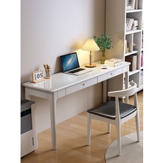 노트북 일자형책상 안방 데스크 간단한 컴퓨터 사무용 좁은 공간, 테이블 보마 그레이