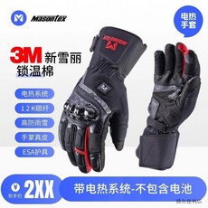 冬季摩托車加熱手套：充發熱防摔防雨男女戶外騎行暖手神器，臺灣出貨, 電加熱手套MH1羊皮掌面無護具保暖款,L