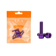 ZTTO 6pcs 자전거 줄기 볼트 M5x18mm 강철 육각 나사 MTB 도로 핸들 Stiffen 화려한 무지개, M5x18 Purple