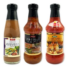 (메카몰) 월남쌈소스 3종 세트 // 하이몬 피넛 월남쌈소스 230ml + 하이몬 월남쌈소스 295ml + 몬 스위트 칠리소스 295ml, 1개