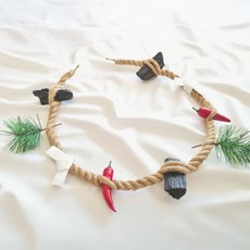 SANS 아기 탄생 축하 금줄 전통 젠더리빌 가랜드, [1.남아(고추)]