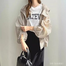日系輕薄連帽防曬衫 女夏季防紫外線遮陽外套