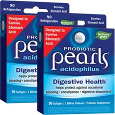 Nature's Way 然萃維 Pearls益生菌&嗜酸乳桿菌軟膠囊, 90顆, 2盒
