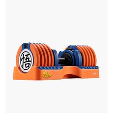 byzoom 七龍珠Z 可調式啞鈴 25kg(55LB) 15段重量 悟空款, 1個, 七龍珠Z 25kg 可調式啞鈴 悟空款