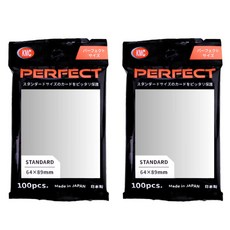 KMC 포켓몬카드 퍼팩트핏 사이즈 스탠다드용 64x89 mm 100매 | Perfect size Fit for standard card size, 2개