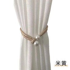 자석 커튼 클립 홀더 타이백 행잉 볼 홈 데코, 1개, 2. 2-2pcs-beige