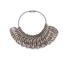 ECLATIS ChiffON 온ade 9.9cm3.94인치 금속 핑거 게이지 링 사이저 임페리얼 스케일 하이퀄리티 주얼리 측정 도구 맨드릴 및 손가락 사이즈 도구 304792, ECLATIS ChiffON 온ade 9.9cm3.94