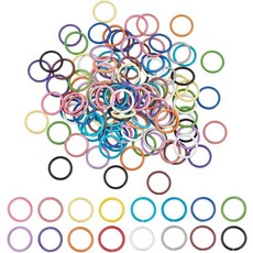 PH PandaHall 10mm 컬러 점프 링 160pcs 16색 18 게이지 언 오픈 O 커넥터 열쇠고리 귀걸이 목걸이 팔찌 제작을 위한 주얼리 DIY 결과물, 16 Colors