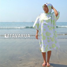 TAVARUA 水陸兩用速乾毛巾衣 超細纖維浴巾衣 沙灘巾 潛水浮潛衝浪輕薄夏季款, 1個, 萊姆汽水, 萊姆汽水