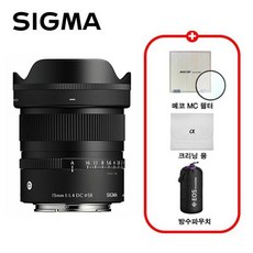 시그마 정품 C 15mm F1.4 DC 소니 SE/MCUV필터+극세사융+렌즈파우치/TJ