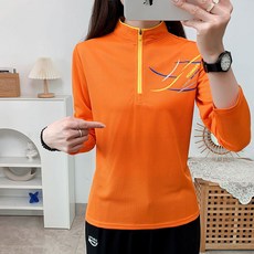 꽃소담 빅사이즈 여성 봄여름 기능성 반집업 등산티 스포츠 아웃도어 등산복 티셔츠 HXY26A673