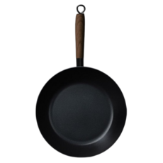 무쇠후라이팬 인덕션겸용 우드손잡이 IH 무쇠팬, 1개, 30cm