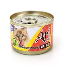 테비토퍼 아리 고양이 간식캔 생선, 참치, 헤어볼, 80g, 48개
