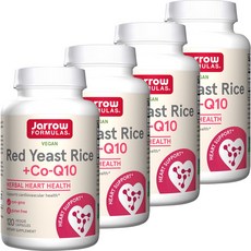 Jarrow FORMULAS 賈羅公式 紅麴輔酶Q10素食膠囊, 120顆, 4罐