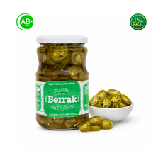 Berrak Sliced Jalapeno Pickles Halal 베락 슬라이스 할라피뇨 피클 할랄, 2개, 340g