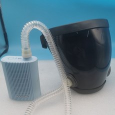 送風式安全防護麵罩 呼吸護具, 1個, 深色電焊款一代主機